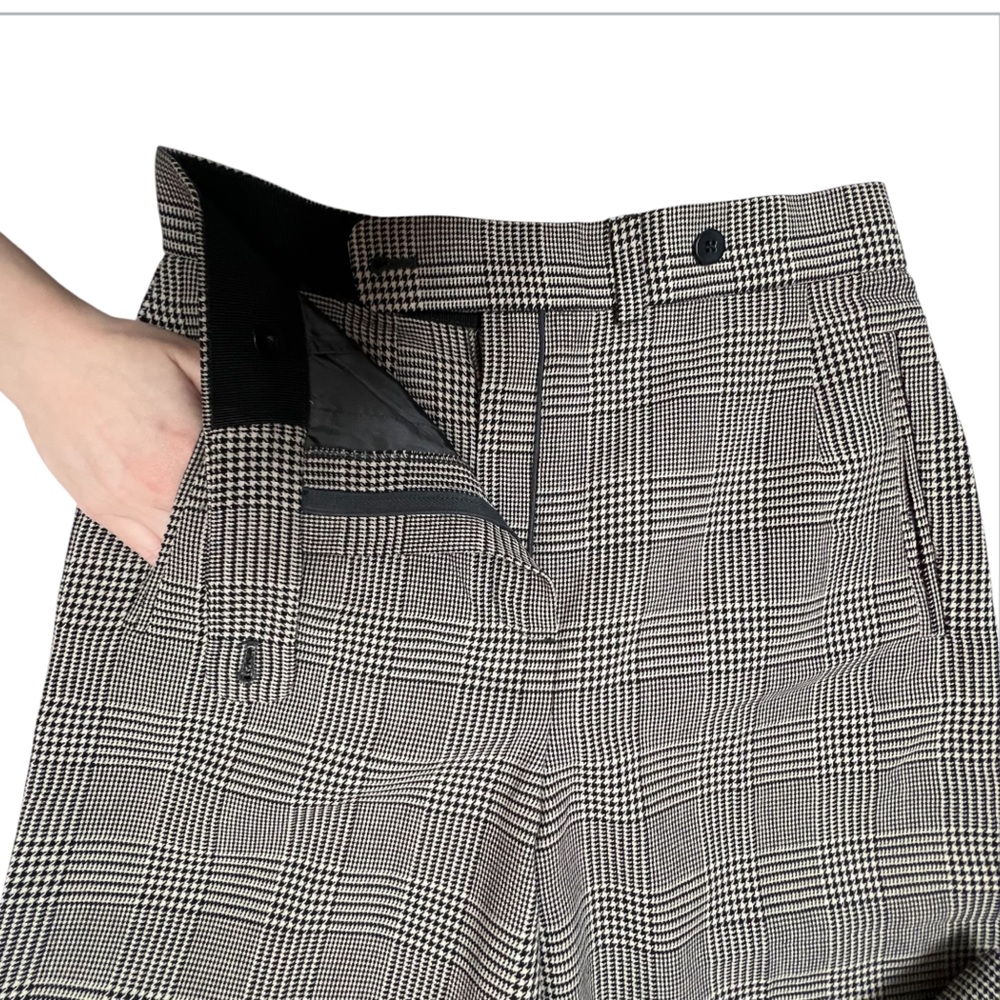 Vintage Made in Italy Giorgio Armani El Collezioni Houndstooth Wool Dress Pants - Picture 5 of 8